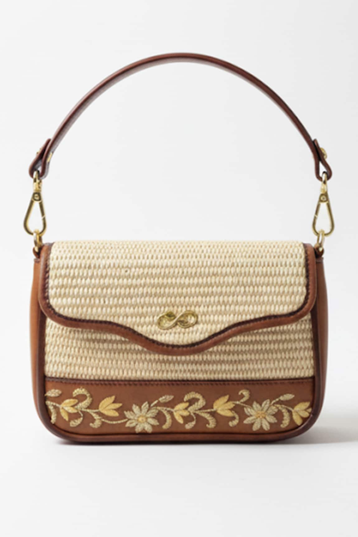 Araani Design The Gardens Hand Embroidered Shoulder Bag