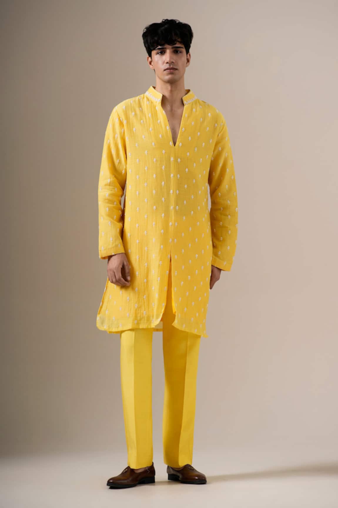 DARZI HOUSE Sunlit Charm Embroidered Kurta Set 