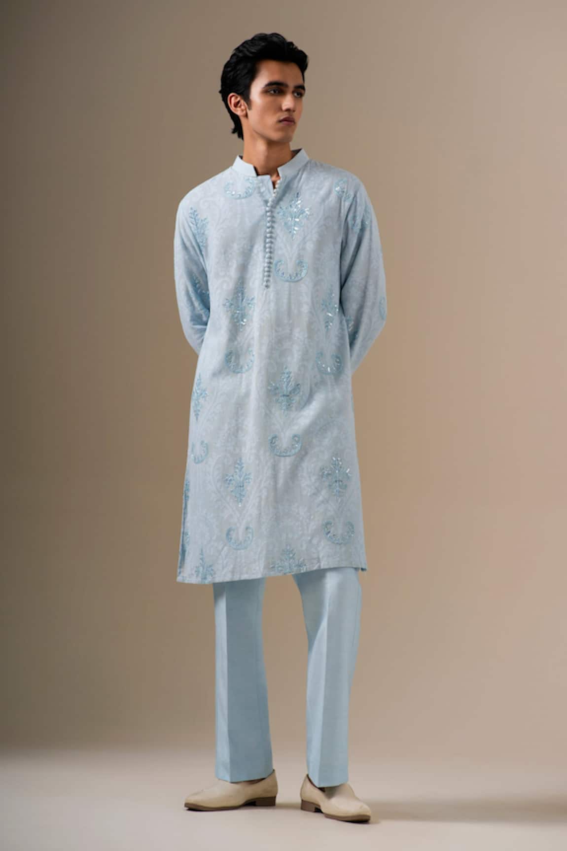 DARZI HOUSE Azure Noor Kurta Set 