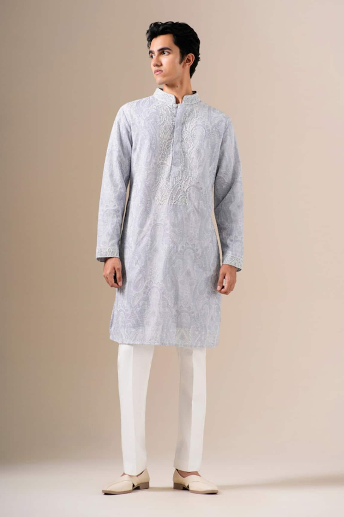 DARZI HOUSE Pearl Mist Printed Kurta Set