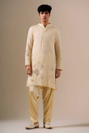 DARZI HOUSE Sand Meadow Embroidered Kurta Set 