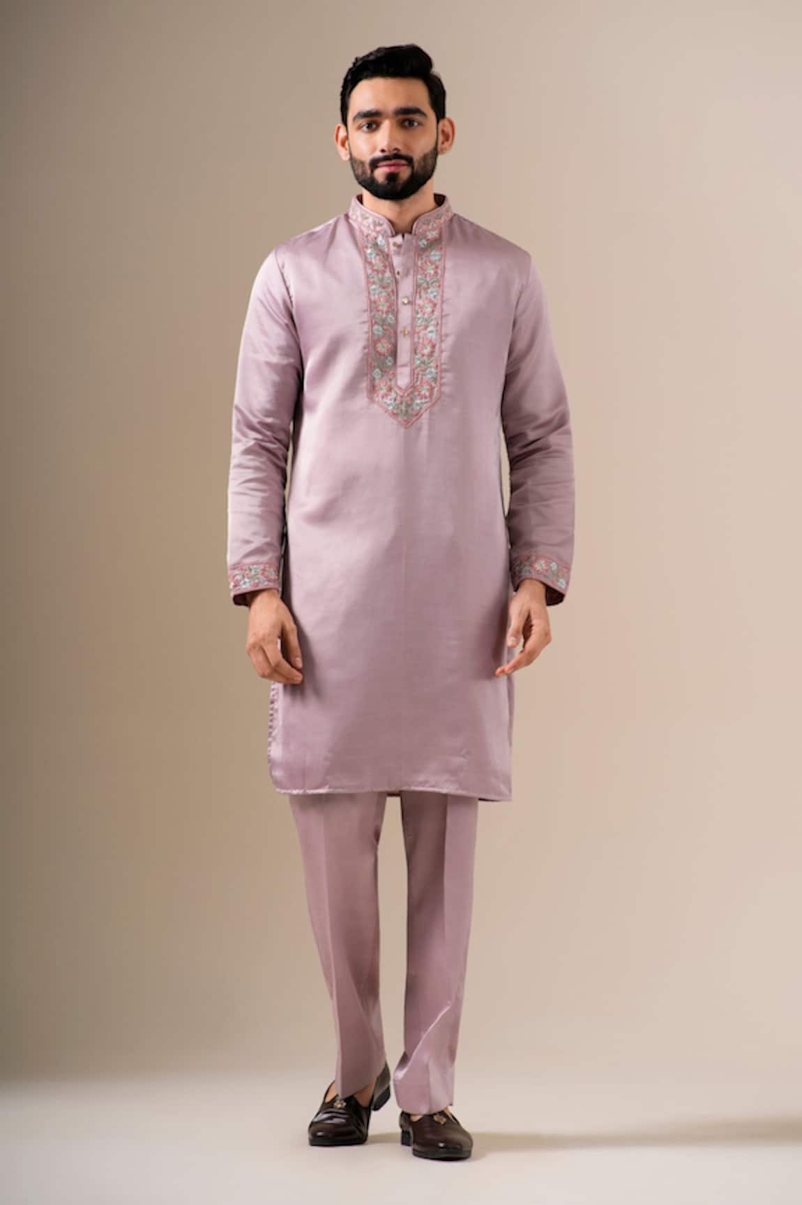 DARZI HOUSE Dusky Rose Jardin Kurta Set