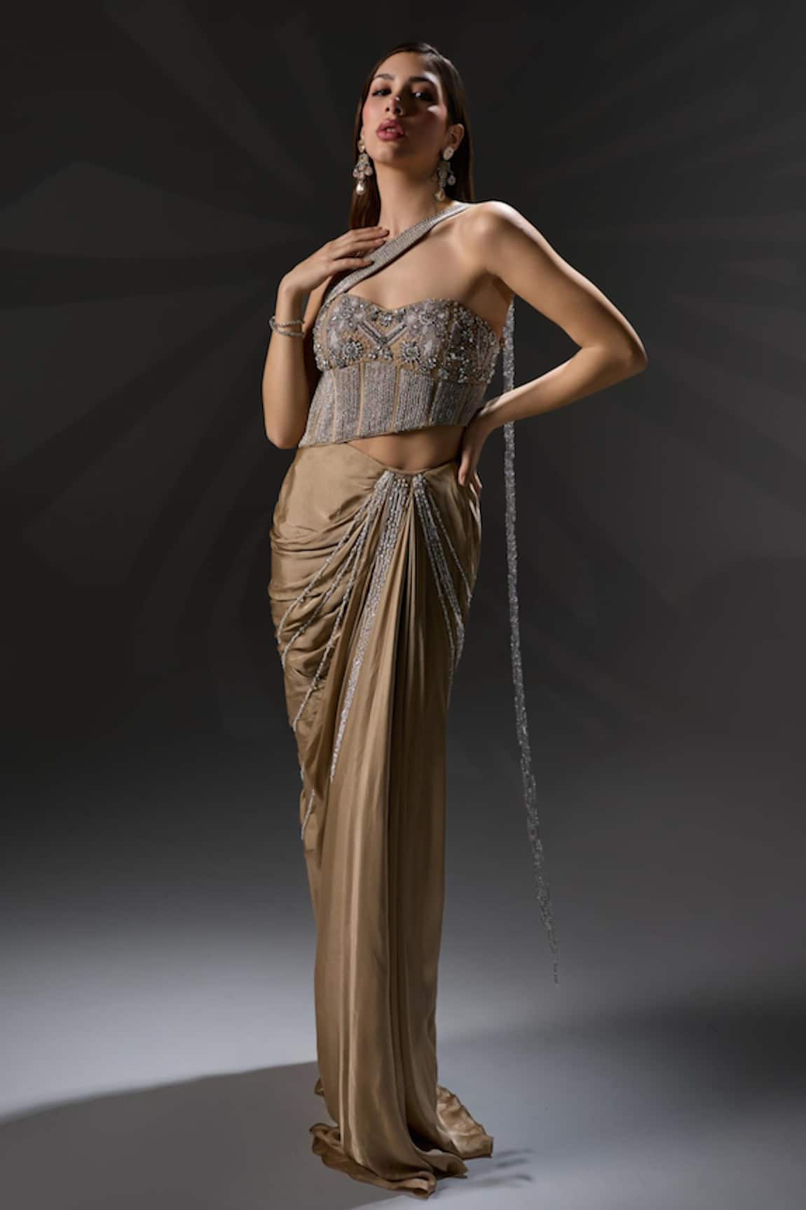 Jade By Ashima Alice Draped Saree With Blouse