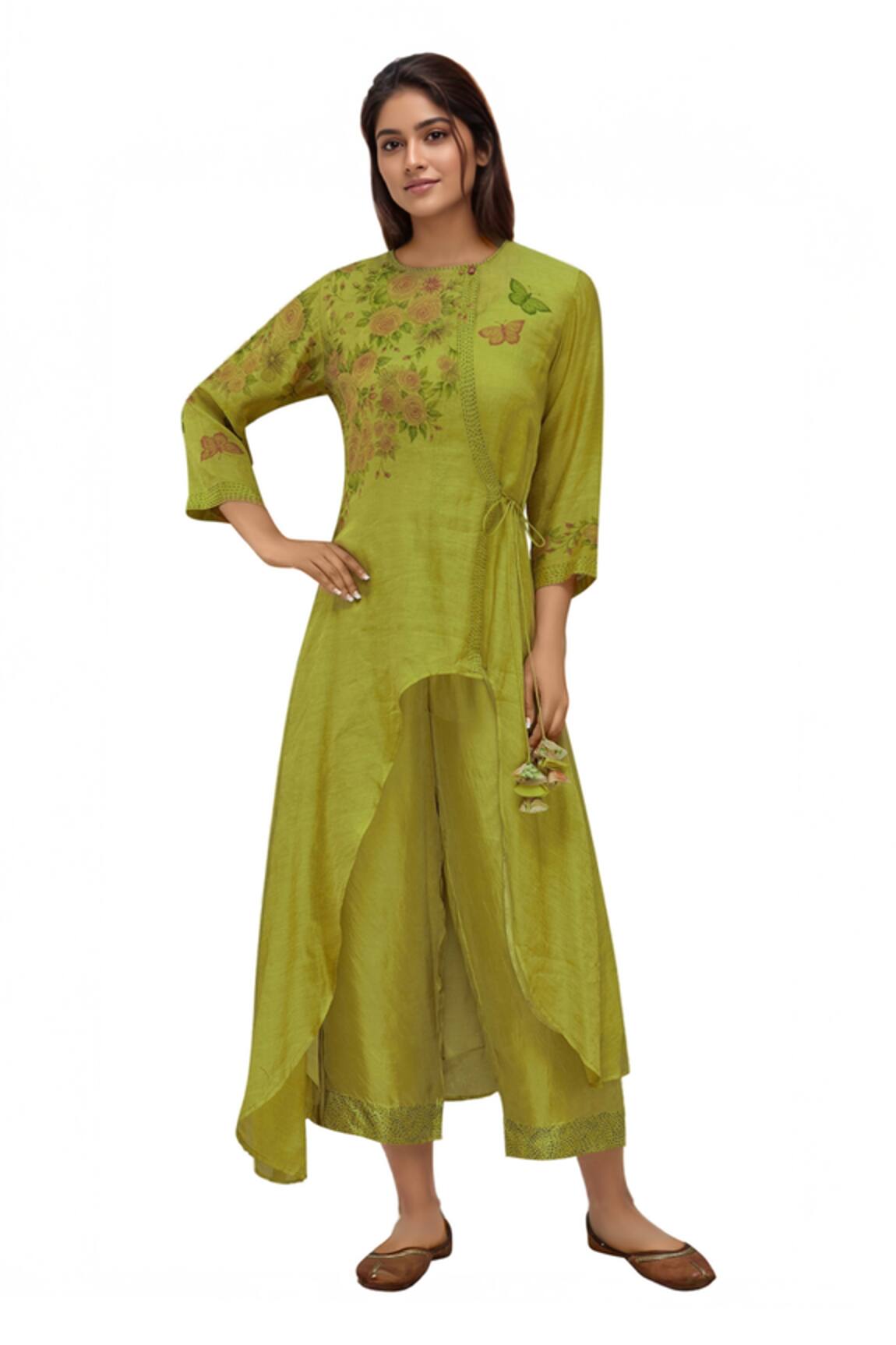 Neeta Bhargava Hand Painted Kurta Set