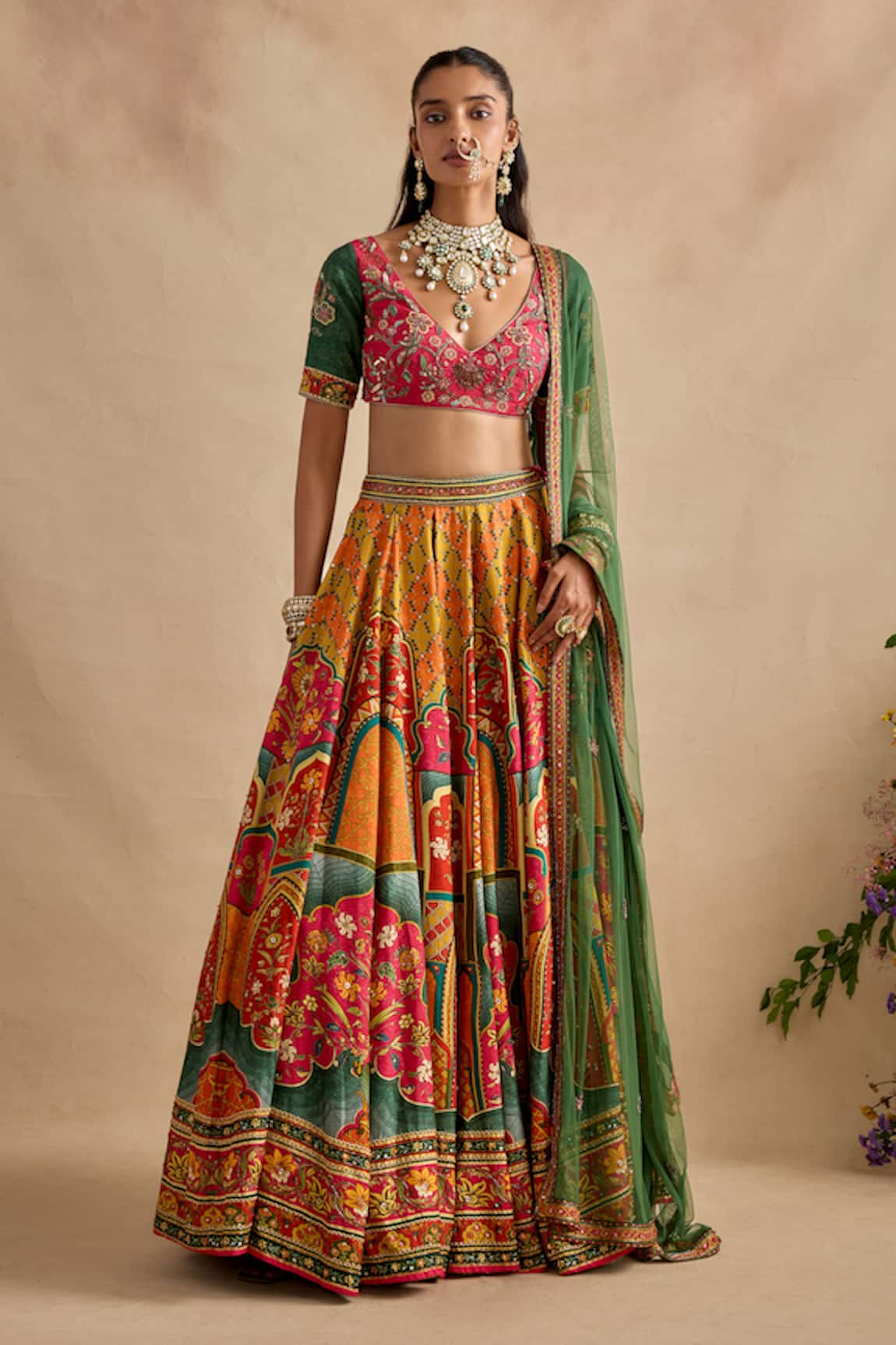 Kalista Sandhya Printed Lehenga Set