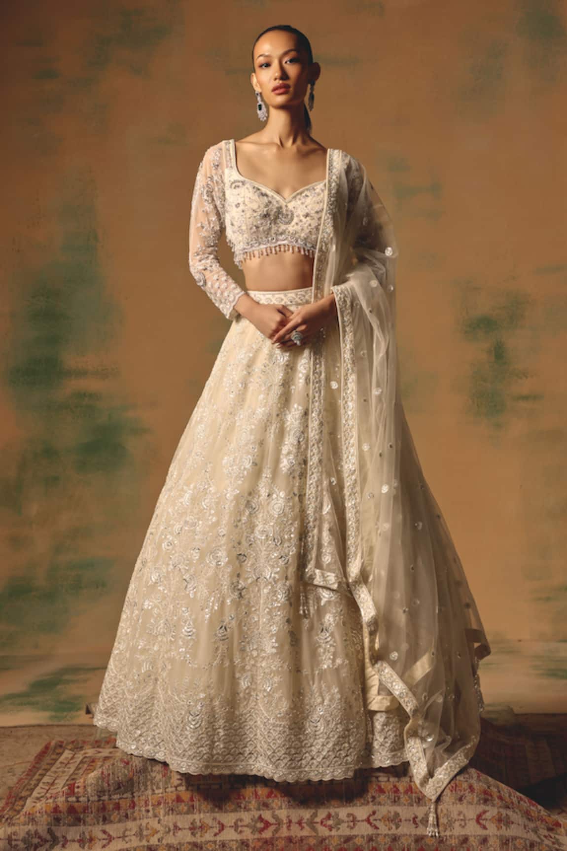Basanti Kapde aur Koffee The Moonflower Lehenga Set 