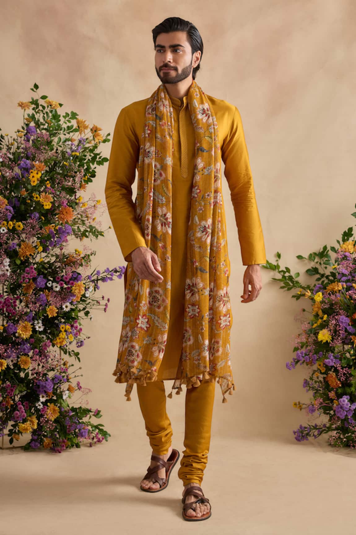 Kalista Aarush Plain Kurta & Churidar Set