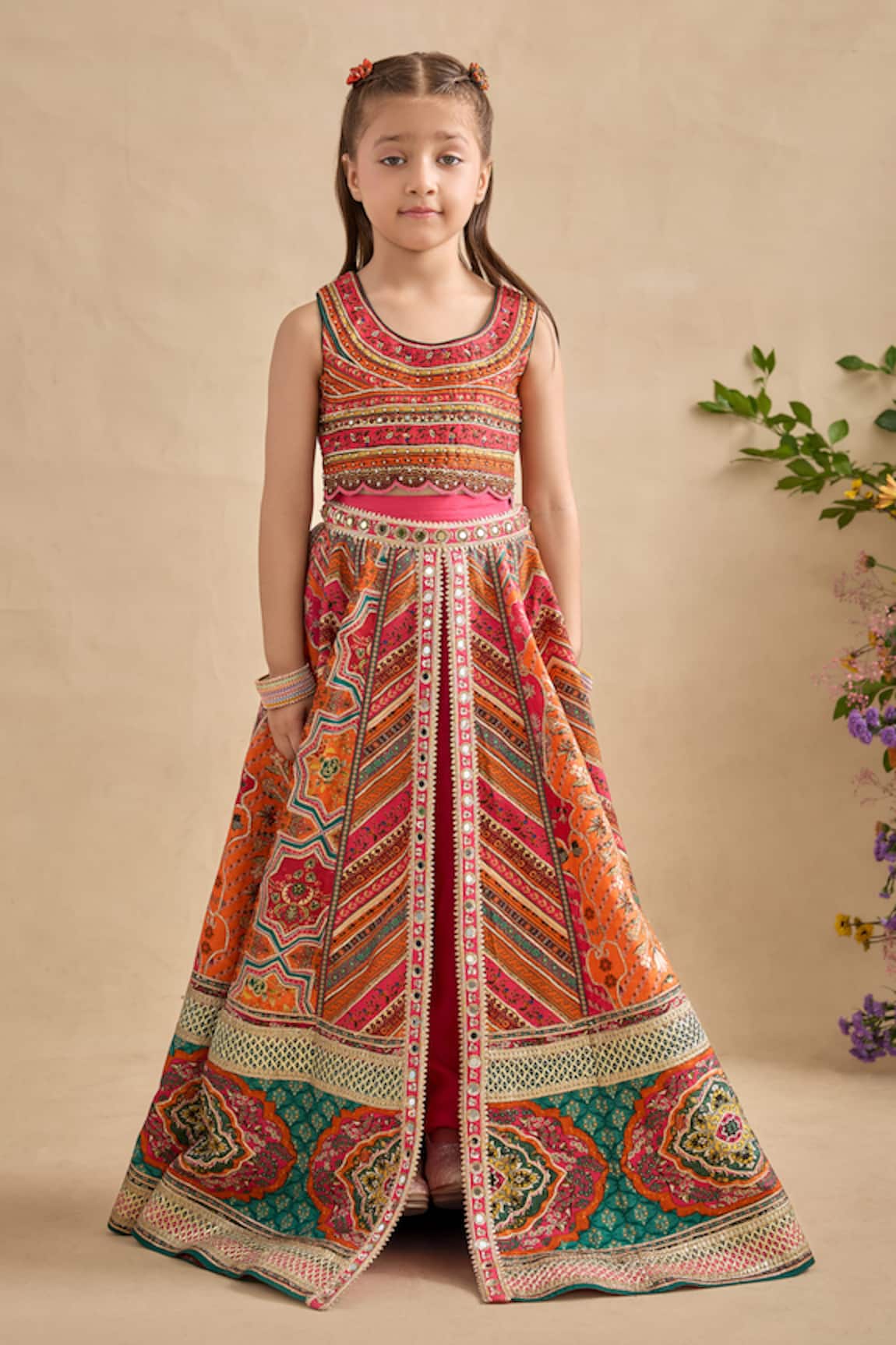 Kalista Gulnaar Printed Lehenga Blouse Set