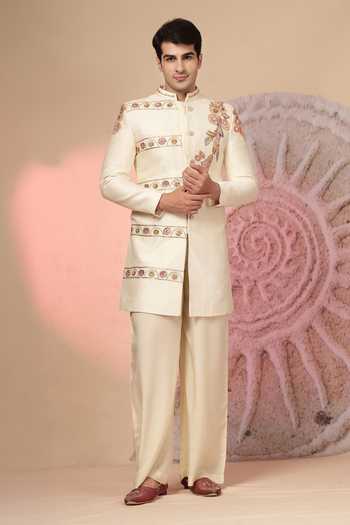 Soniya G Embroidered Sherwani & Flared Pant Set 
