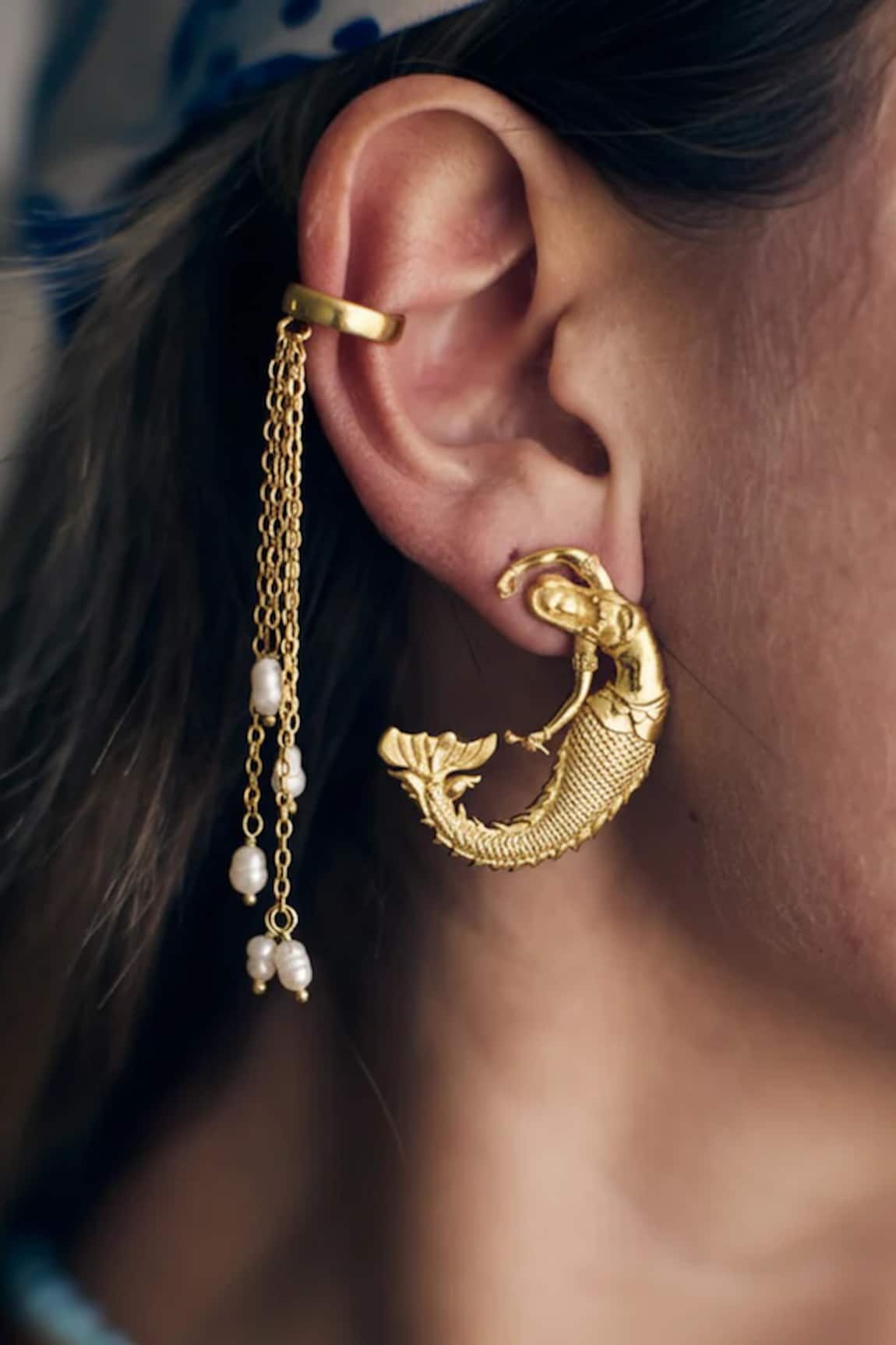 MAALICIOUS JEWELRY Dewdrop Detachable Ear Cuff- Single Pc