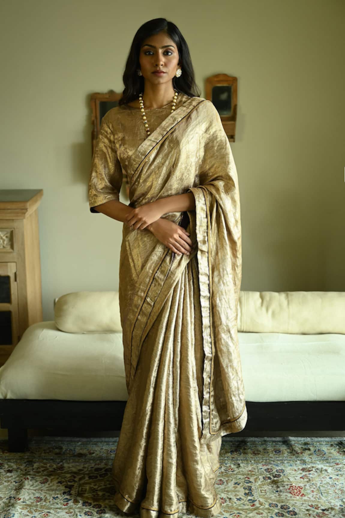Shorshe Clothing Rumi Brocade Tissue Saree 