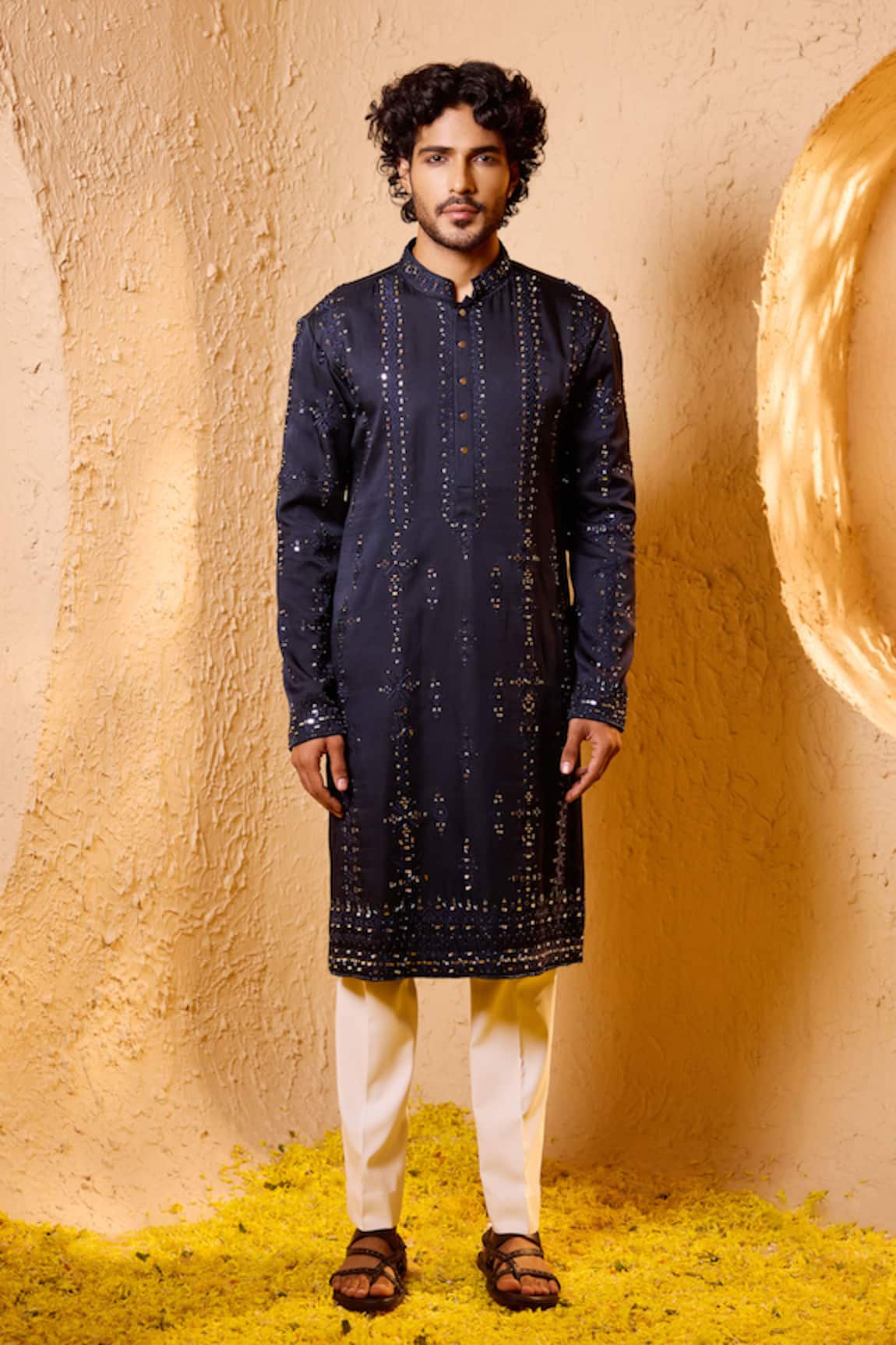 Shreyansh Designs Adhyant Mirror Work Kurta & Pant Set 