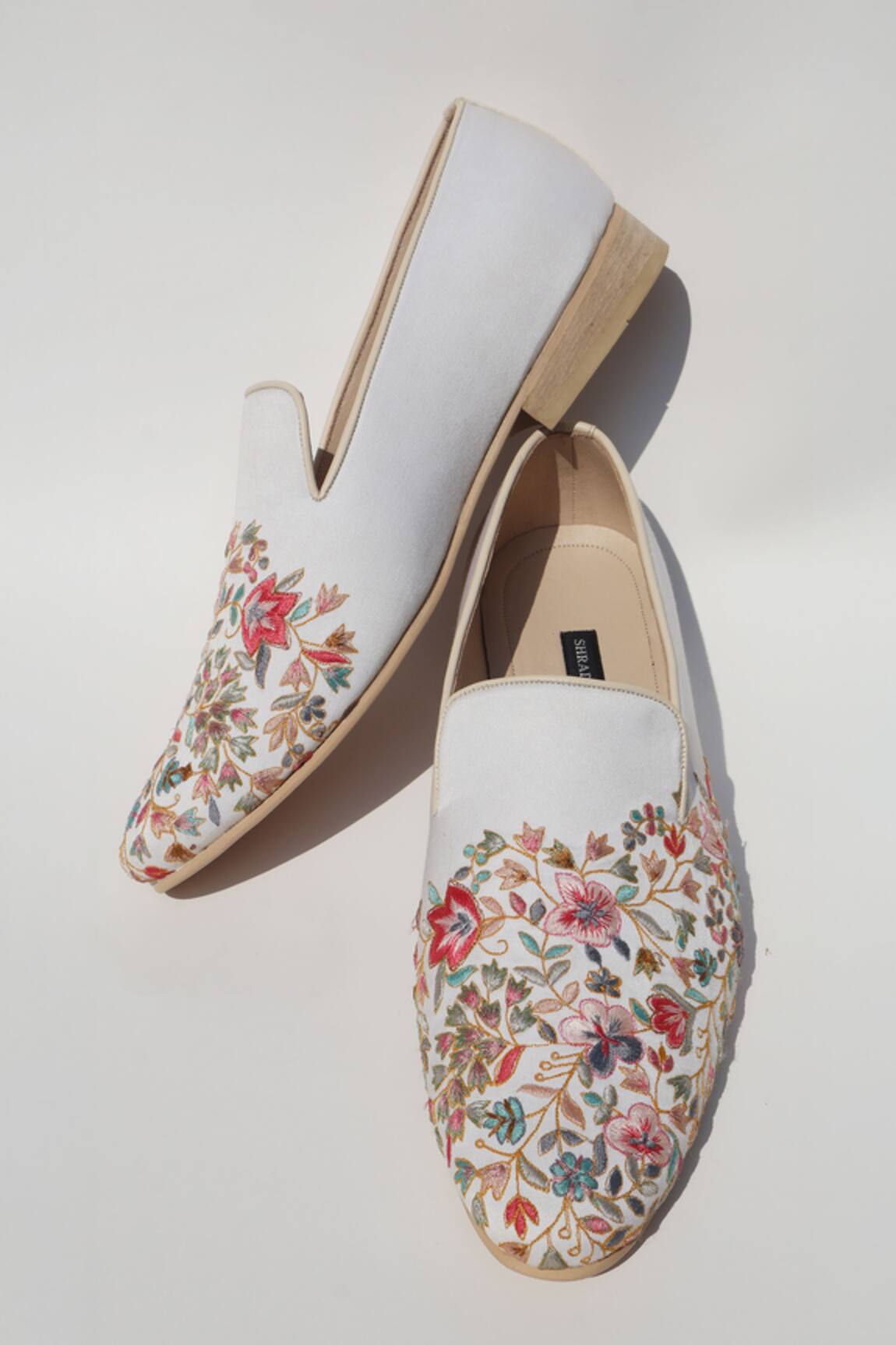 Shradha Hedau Footwear Couture Kiaan Floral Embroidered Moccasins 