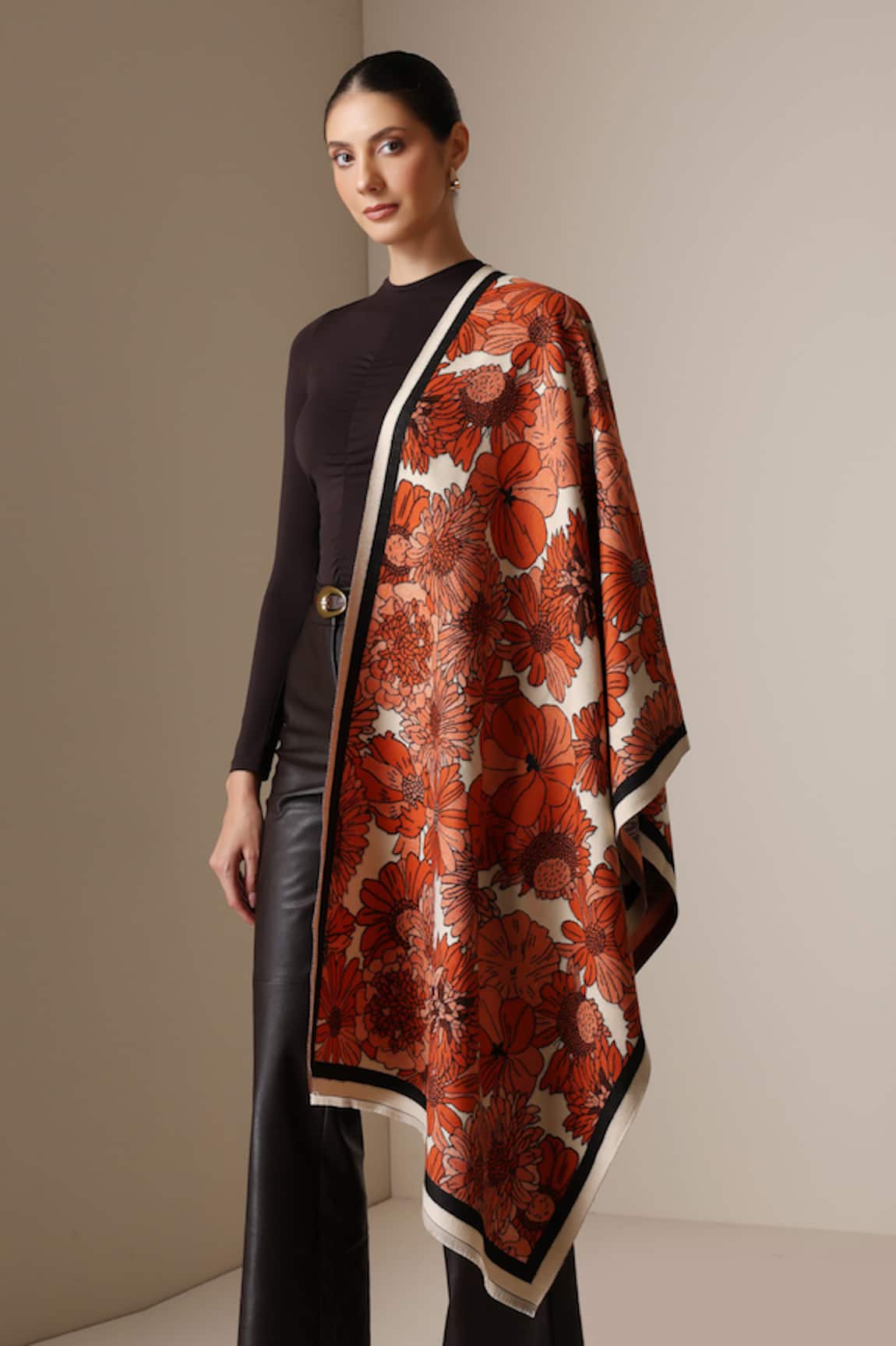 Dusala Floral Pattern Stole 