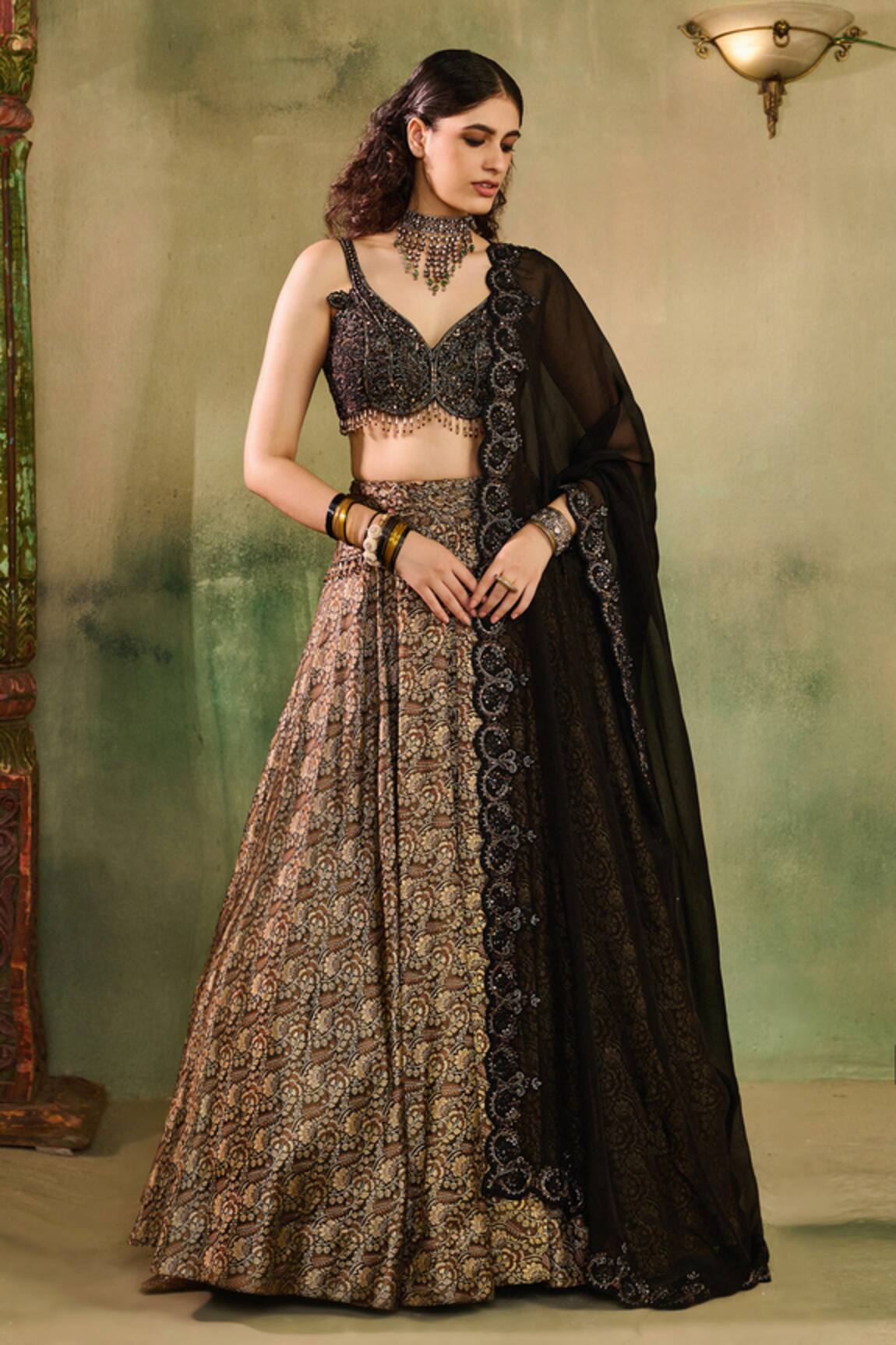 Reeti Arneja Woven Lehenga Blouse Set