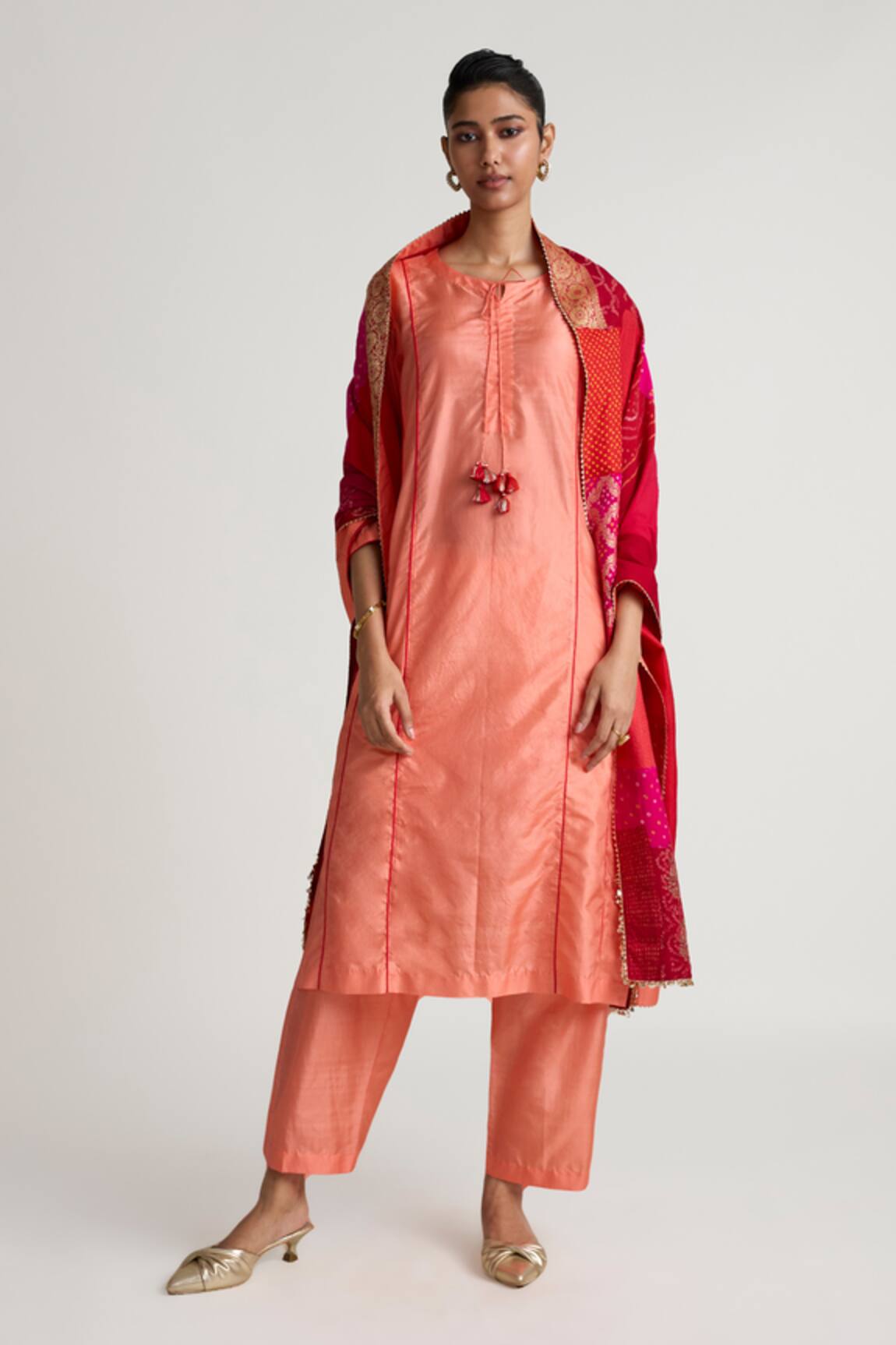Naina Jain Silk Straight Kurta Set 