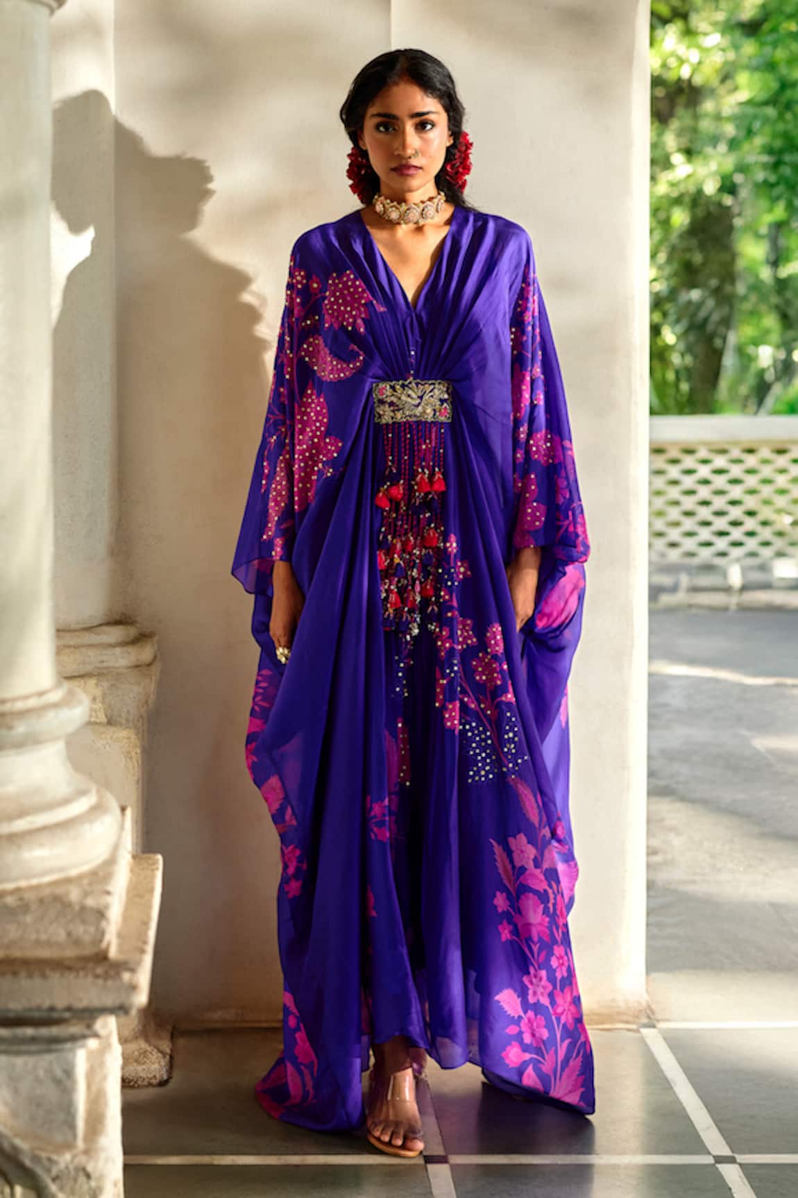 Paulmi And Harsh Floral Print Kaftan 