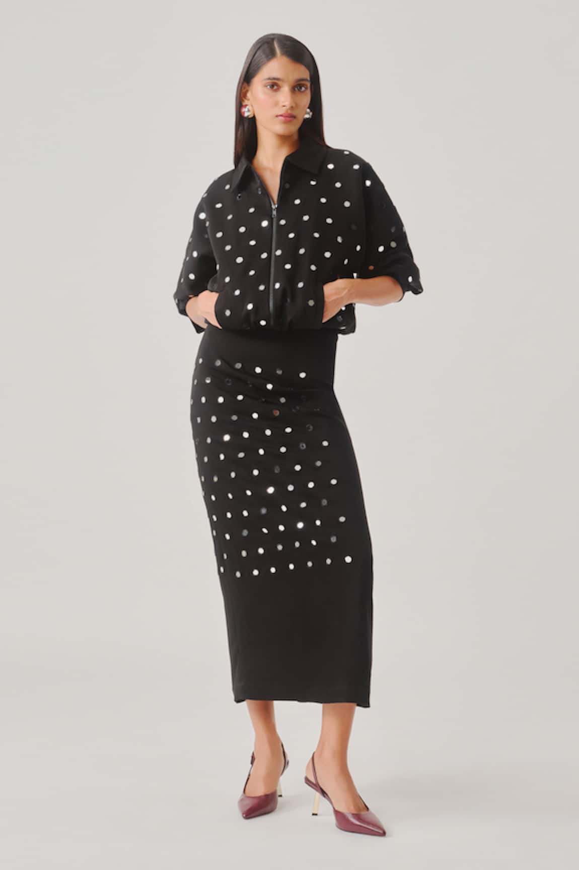 Aroka Black Constellation Skirt 