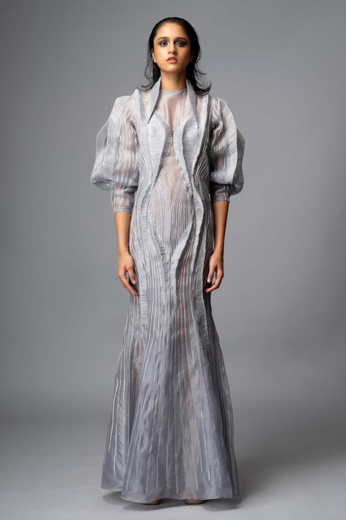 Vivek Patel 3D Dori Work Gown 