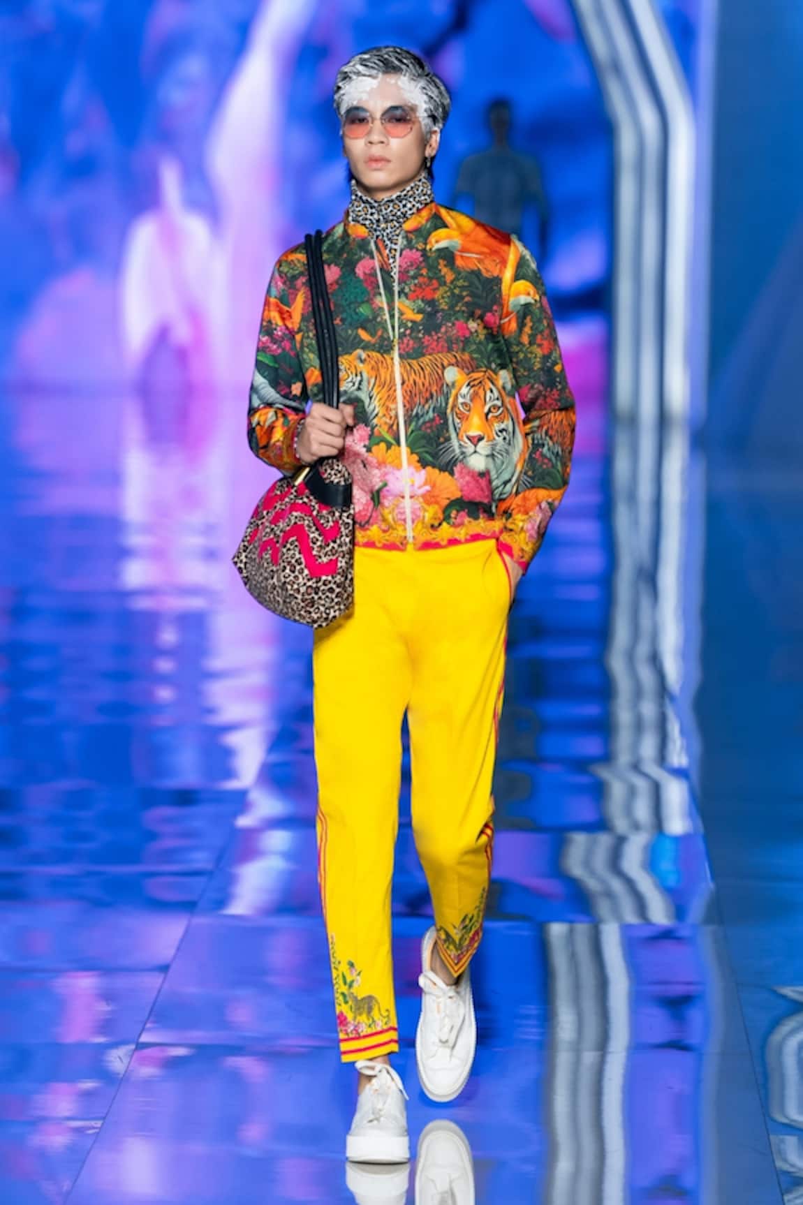 MR. Ajay Kumar Stratus Printed Bomber Jacket 