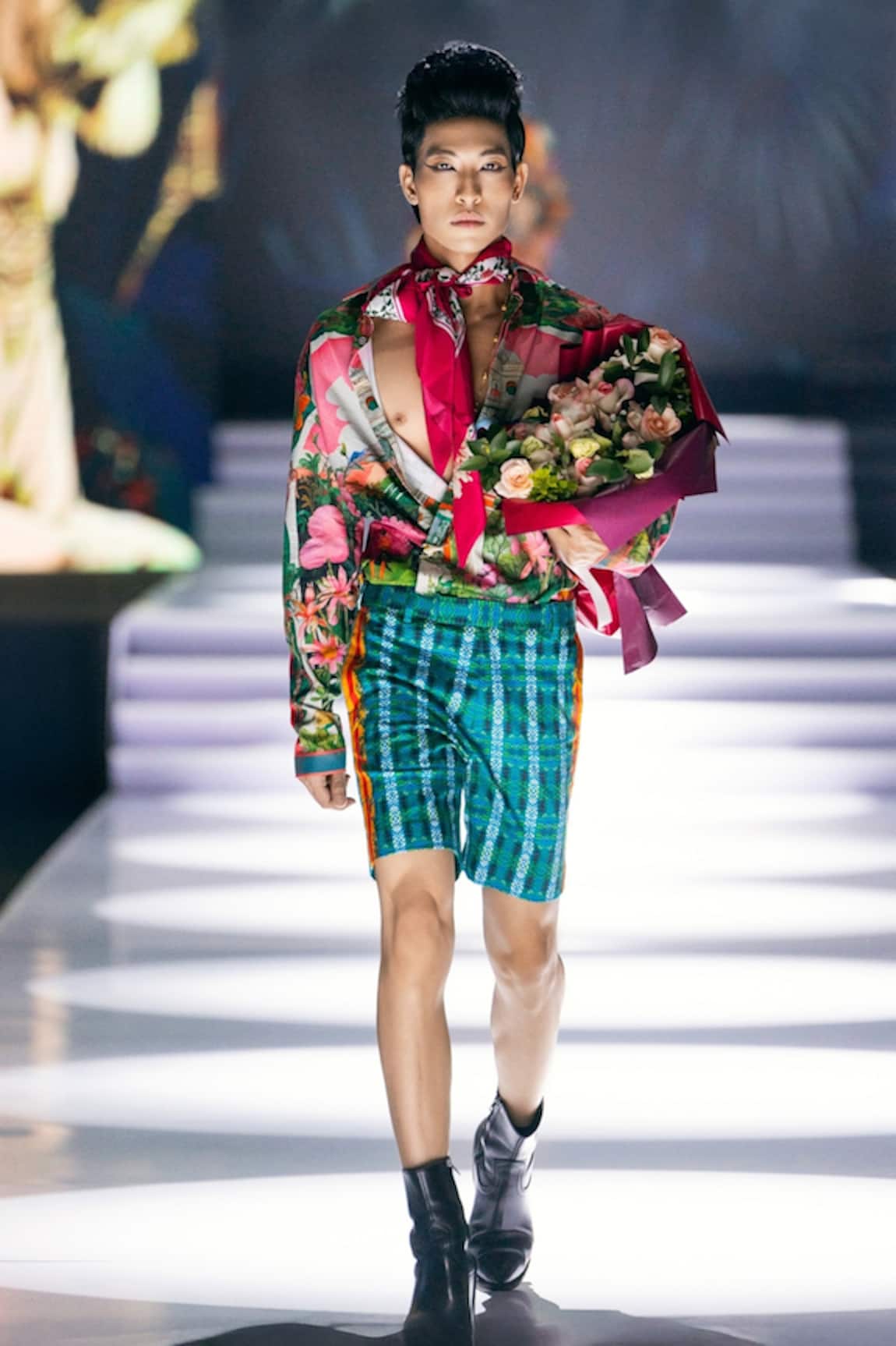 MR. Ajay Kumar Minaret Signature Print Shirt 