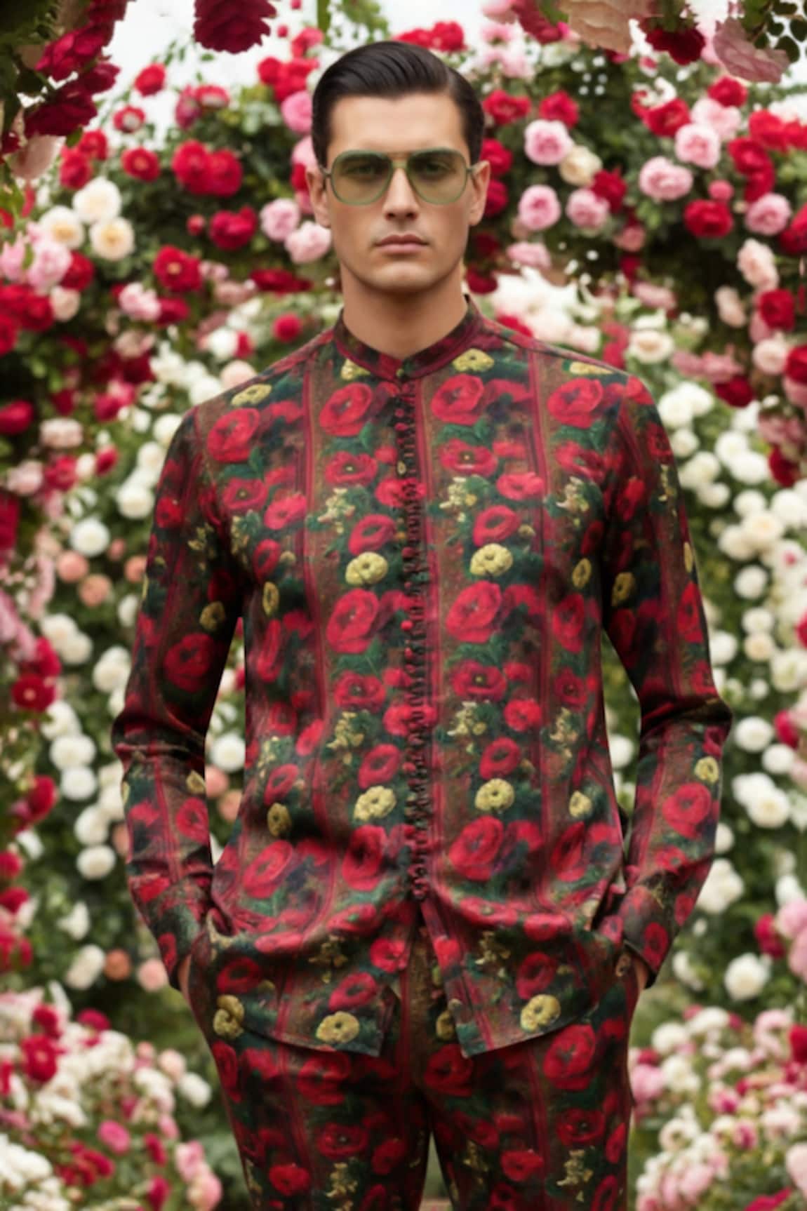 MR. Ajay Kumar Malhari Signature Print Shirt 