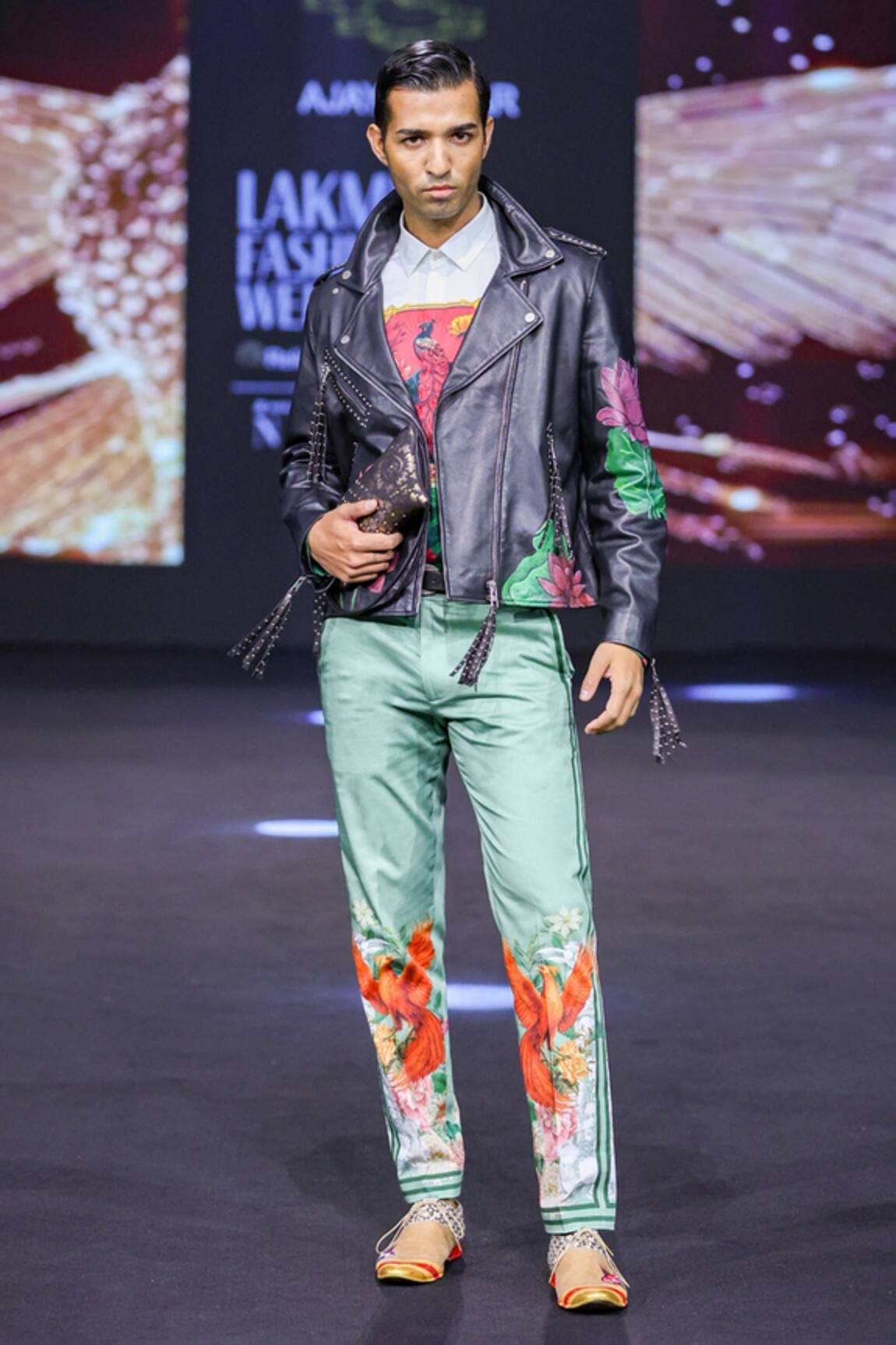 MR. Ajay Kumar Ronny Side Striper Print Trouser 