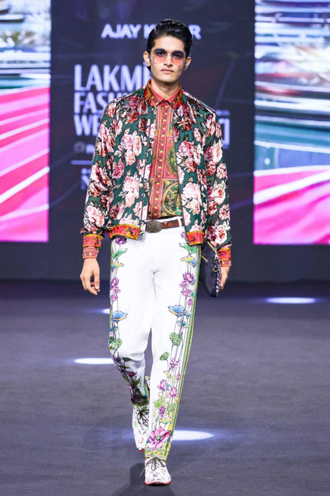 MR. Ajay Kumar Miguel Side Striper Print Trouser 