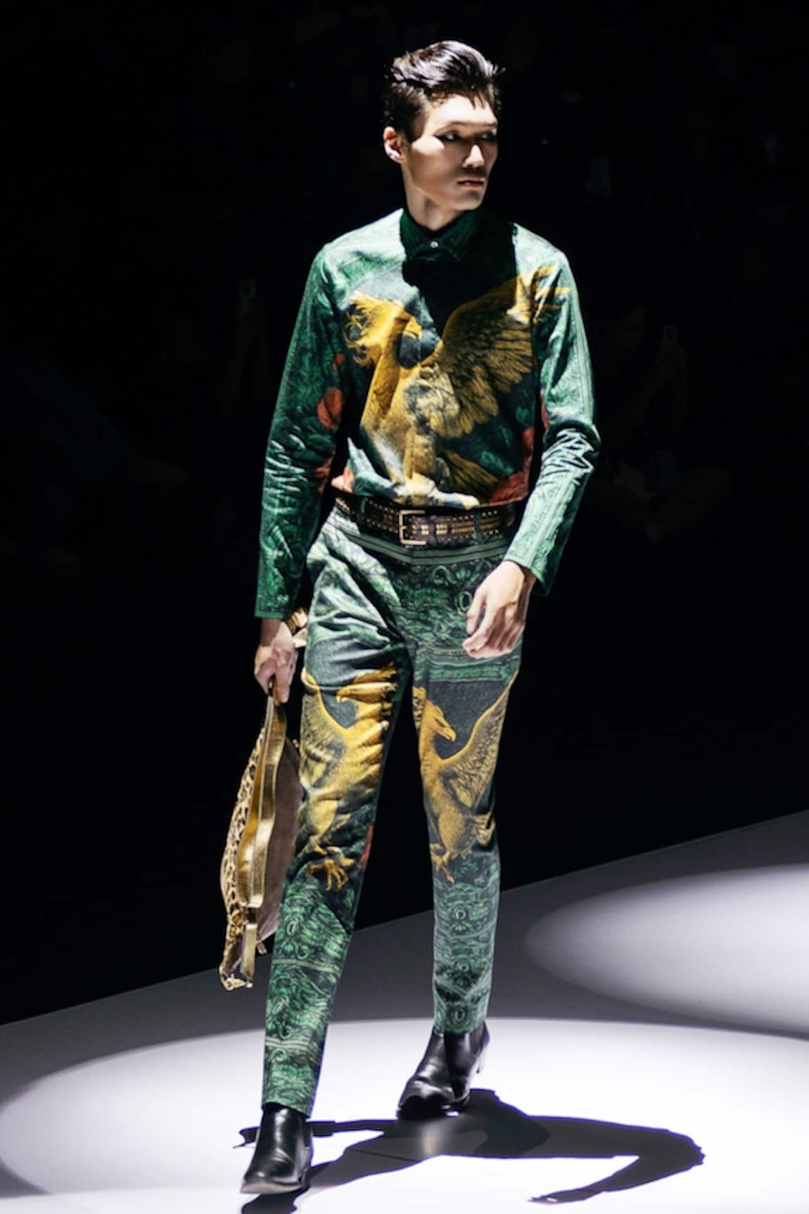 MR. Ajay Kumar Rising Phoenix Print Trouser 