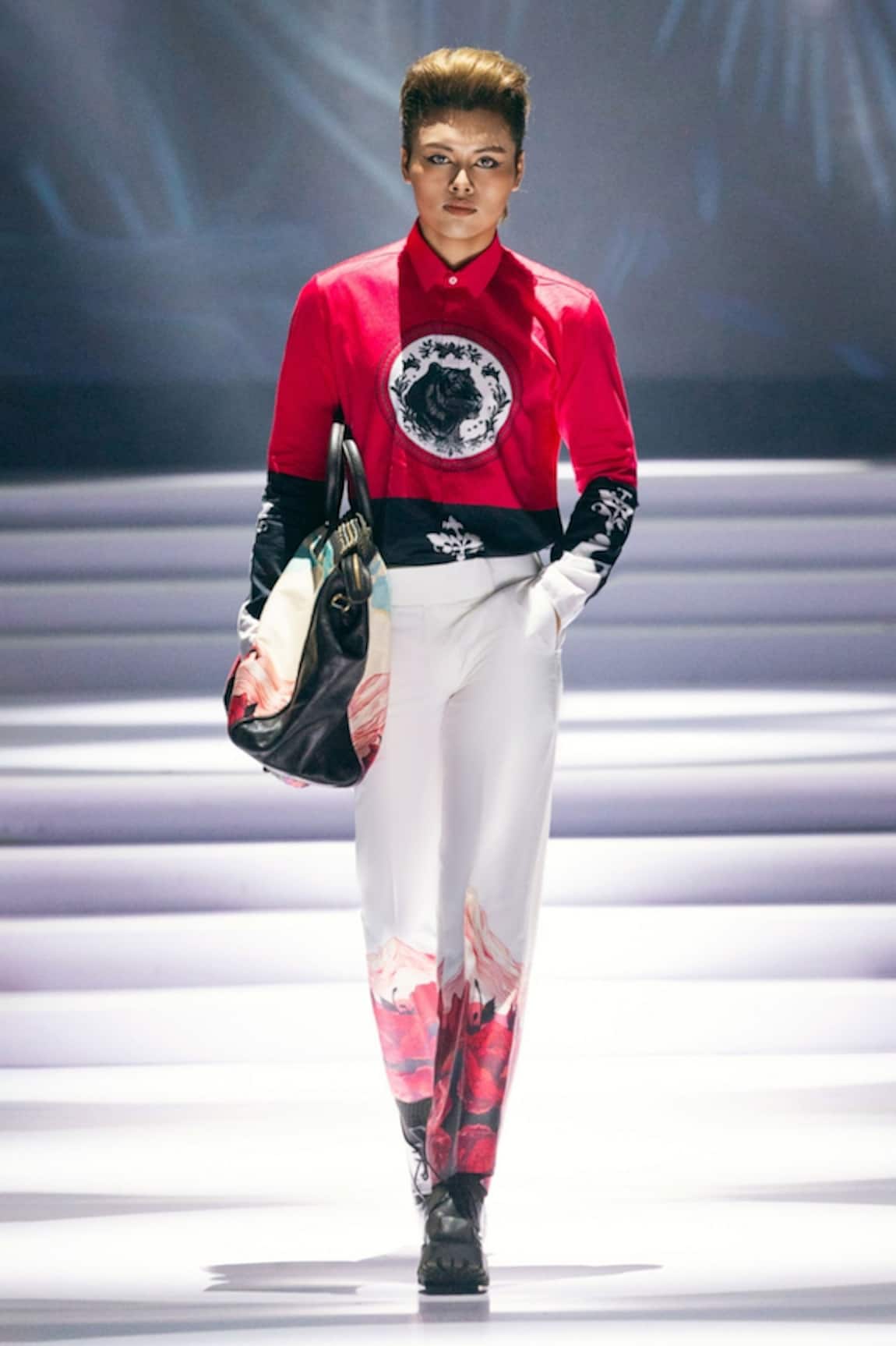 MR. Ajay Kumar Mountain Print Trouser 