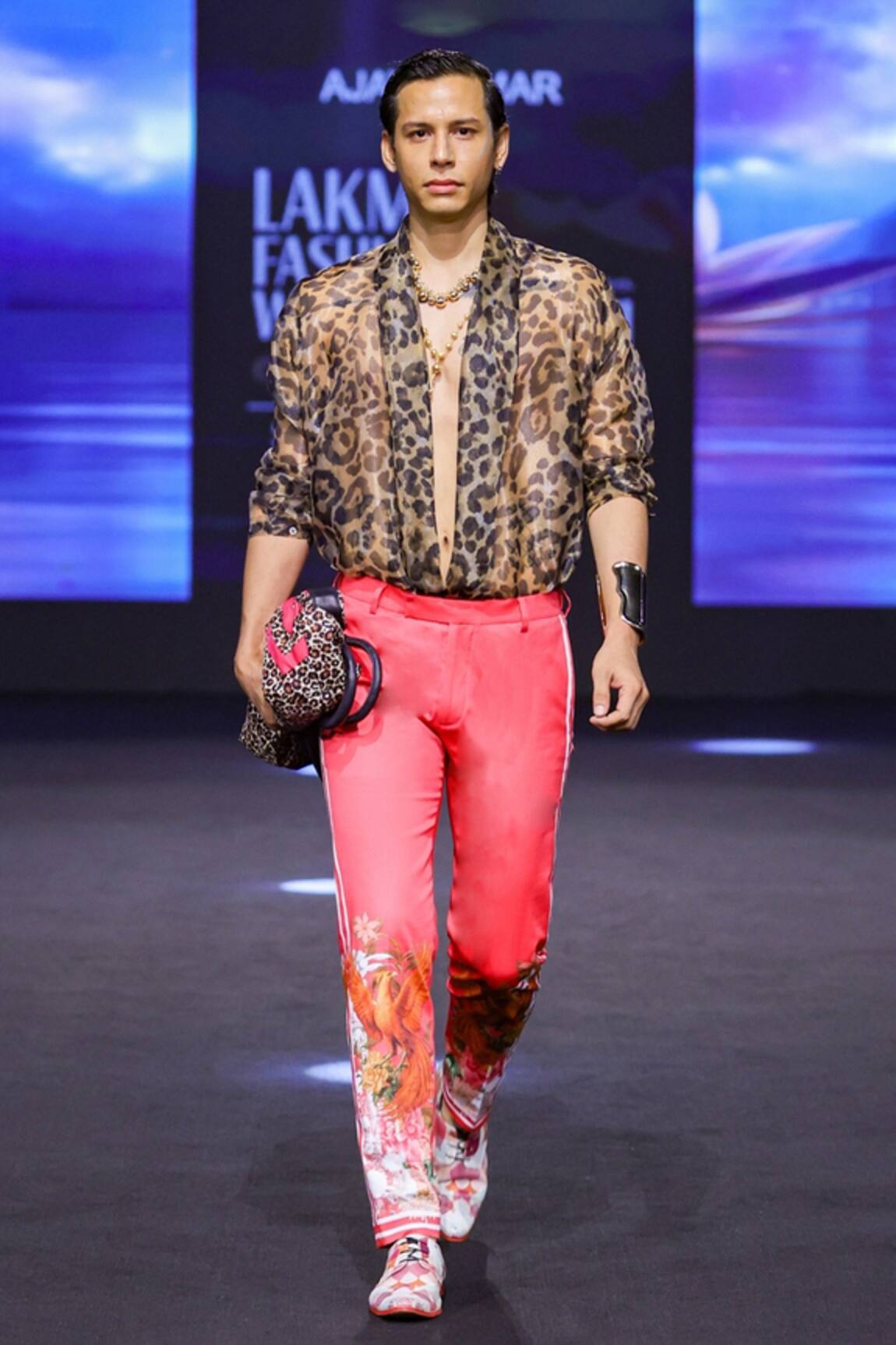 MR. Ajay Kumar Henry Side Striper Print Trouser 