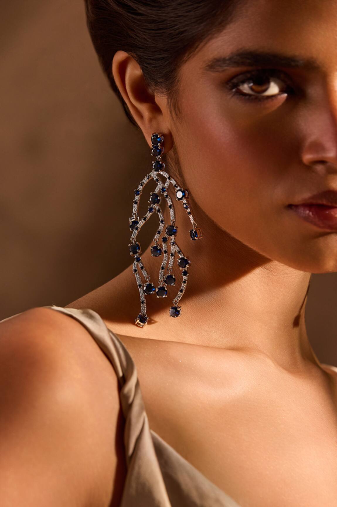 Mnsh Tree Of Blue Earrings 