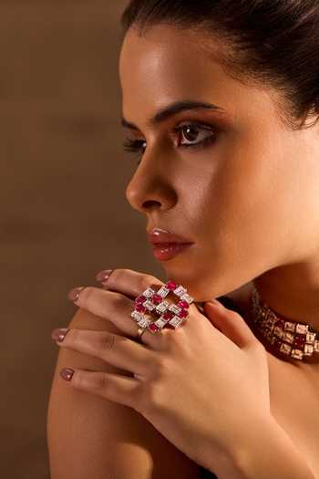 Mnsh Tetris Embellished Ring 