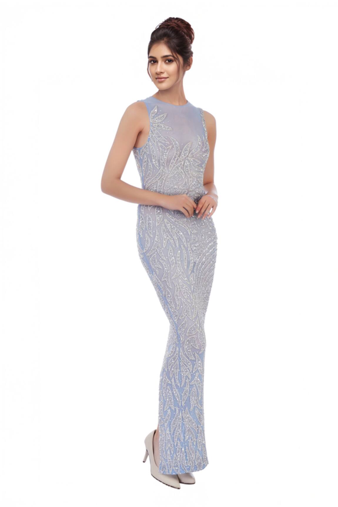 Chisel By Meghna Ramrakhiya Embellished Gown 