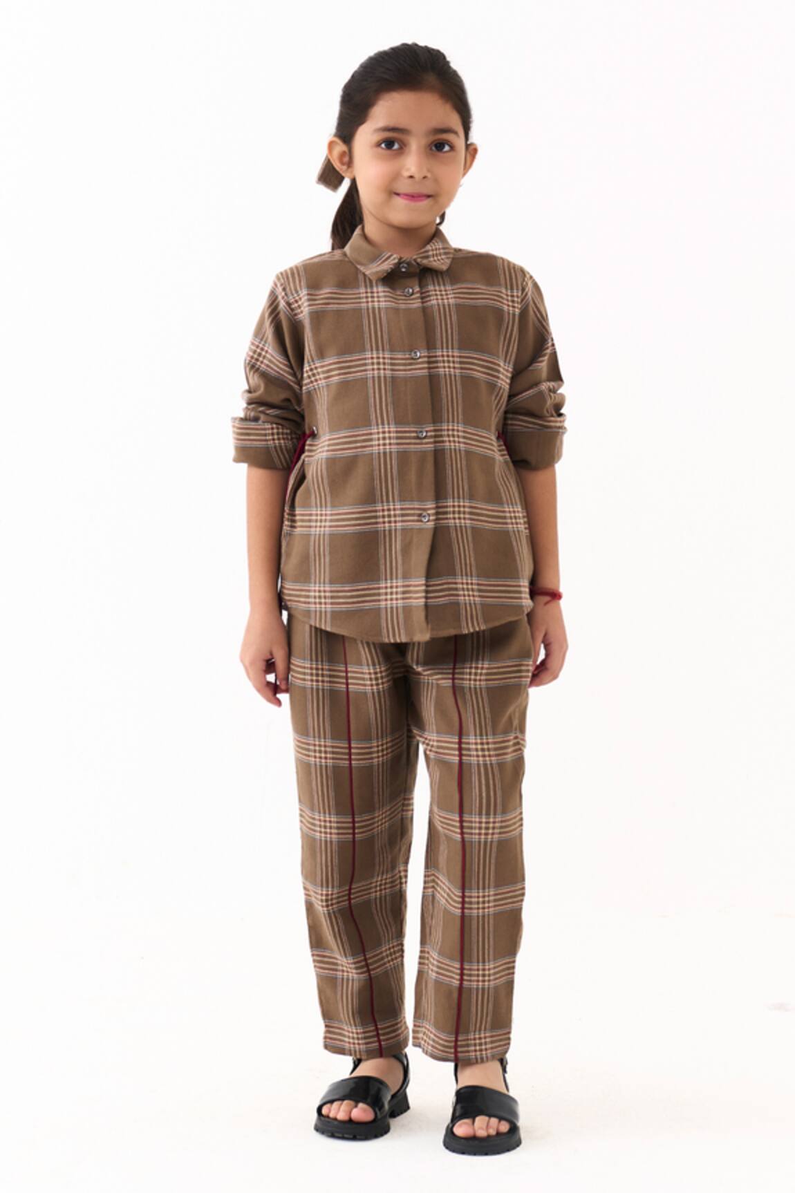 Three Cedar Check Shirt & Pant Set 