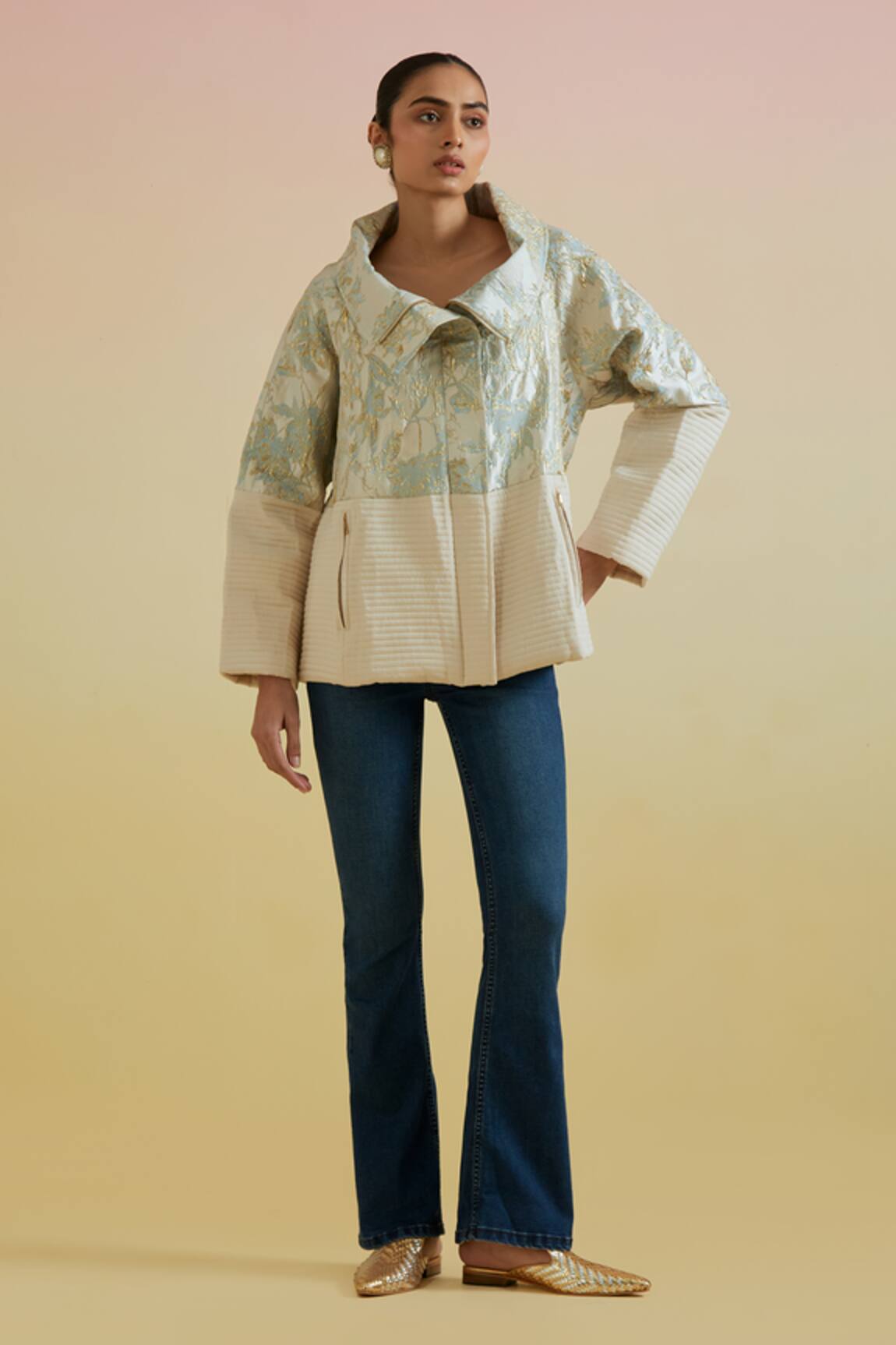 Bunka Dina Structured Stand Collar Jacket 