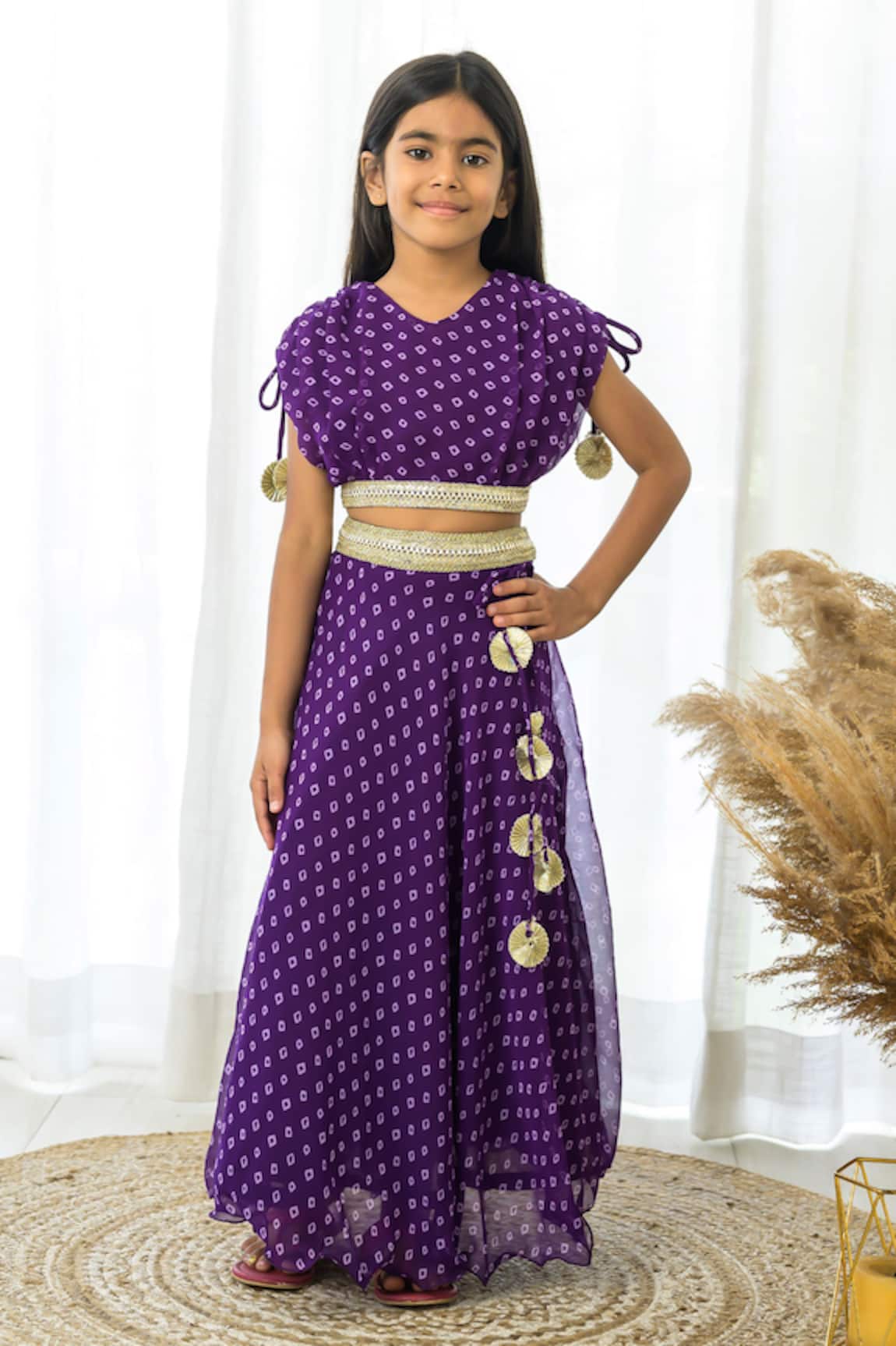 Fairies Forever Bandhej Print Lehenga & Blouse Set 