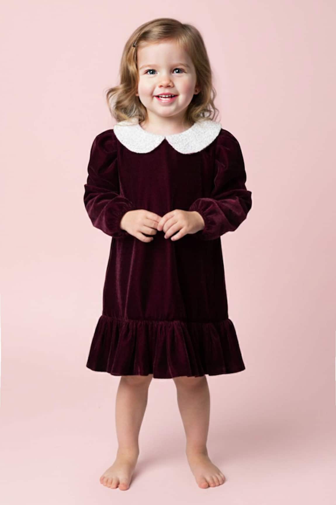 Toplove Pearl Embellished Velvet Dress 