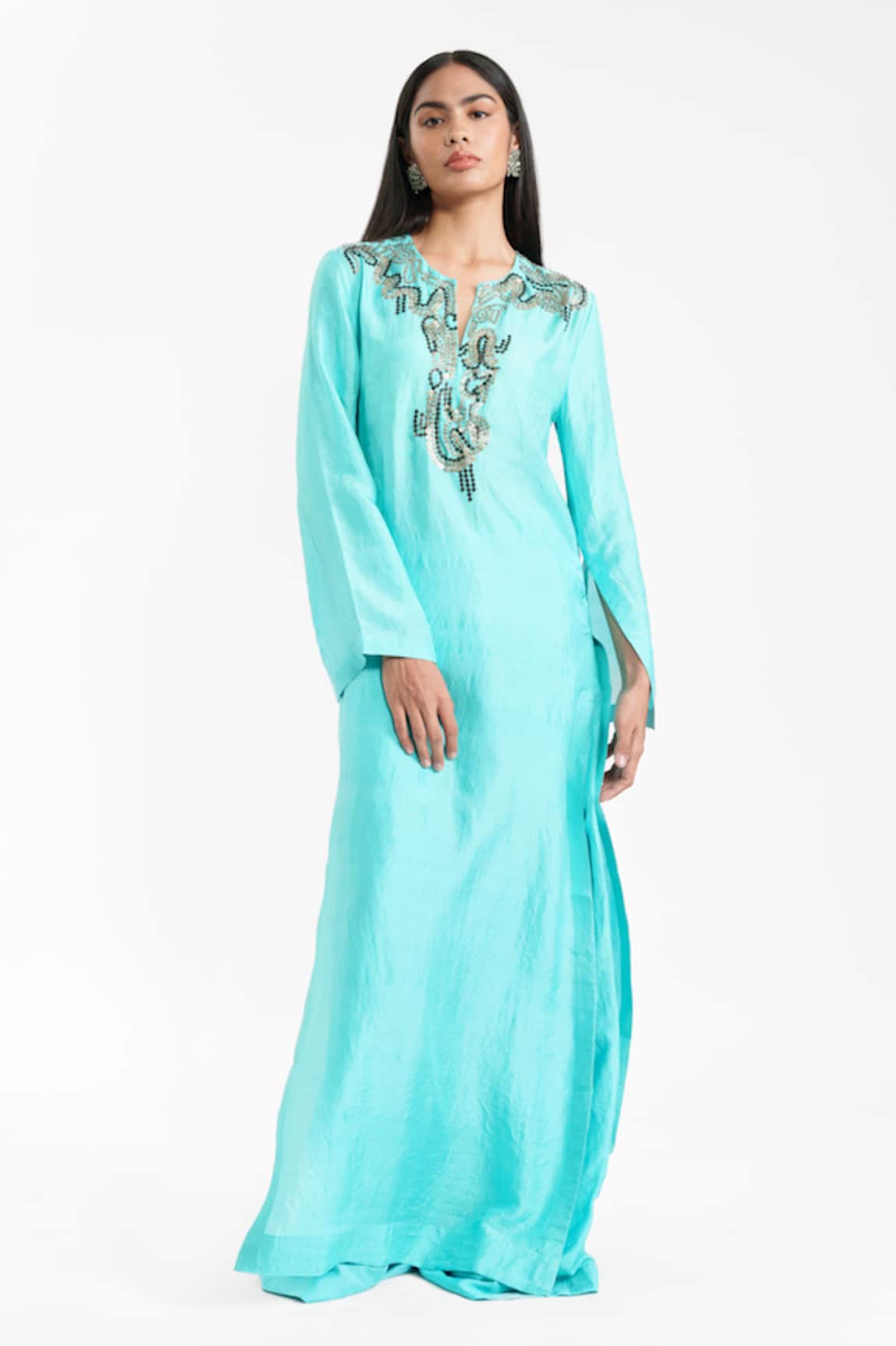 AK-OK Long Kurta and Trouser Set 