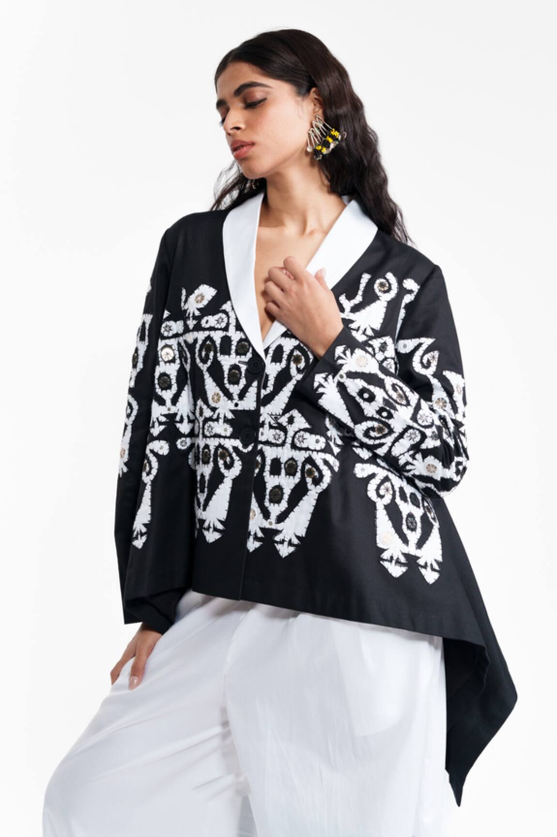 AK-OK Appliqu� Wrap Jacket 