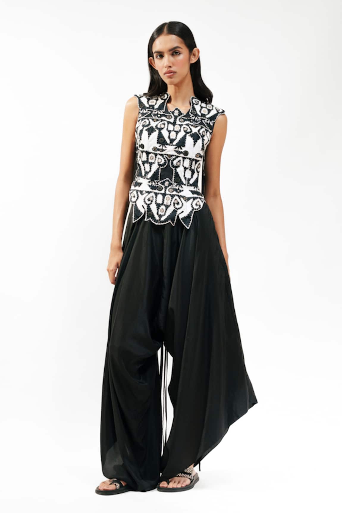 AK-OK Applique Work Top & Trouser Set 