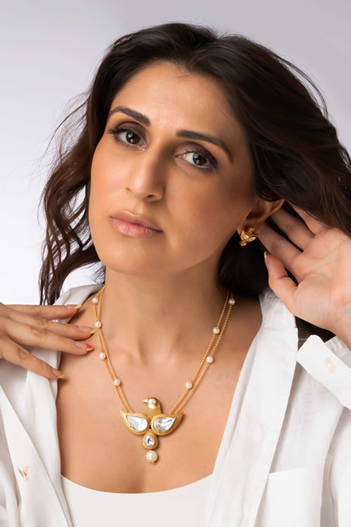 Joules by Radhika Bird Statement Necklace Set 