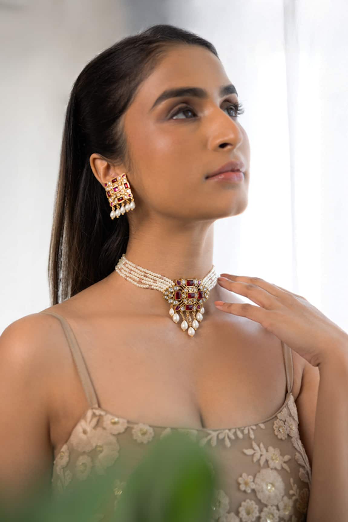 Joules by Radhika Artisan Beaded Necklace Set 