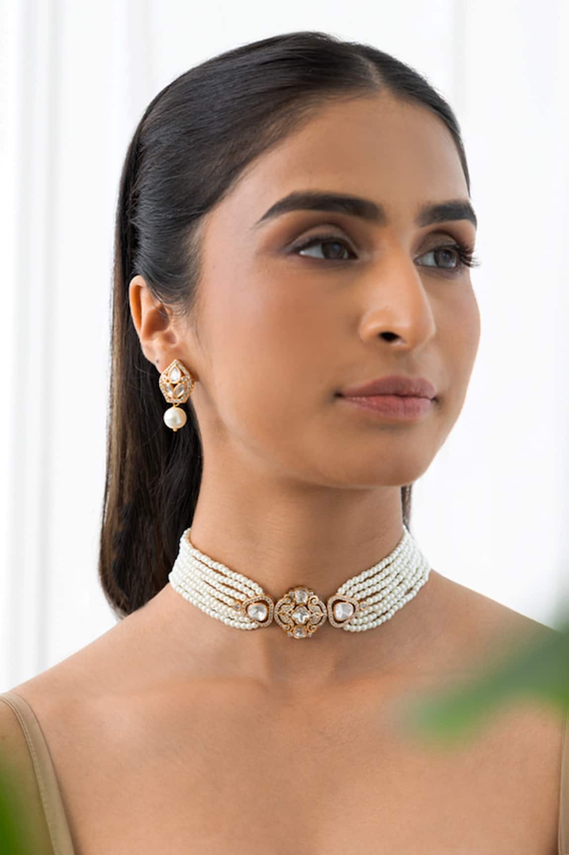 Joules by Radhika Eternal Radiance Choker Necklace Set 