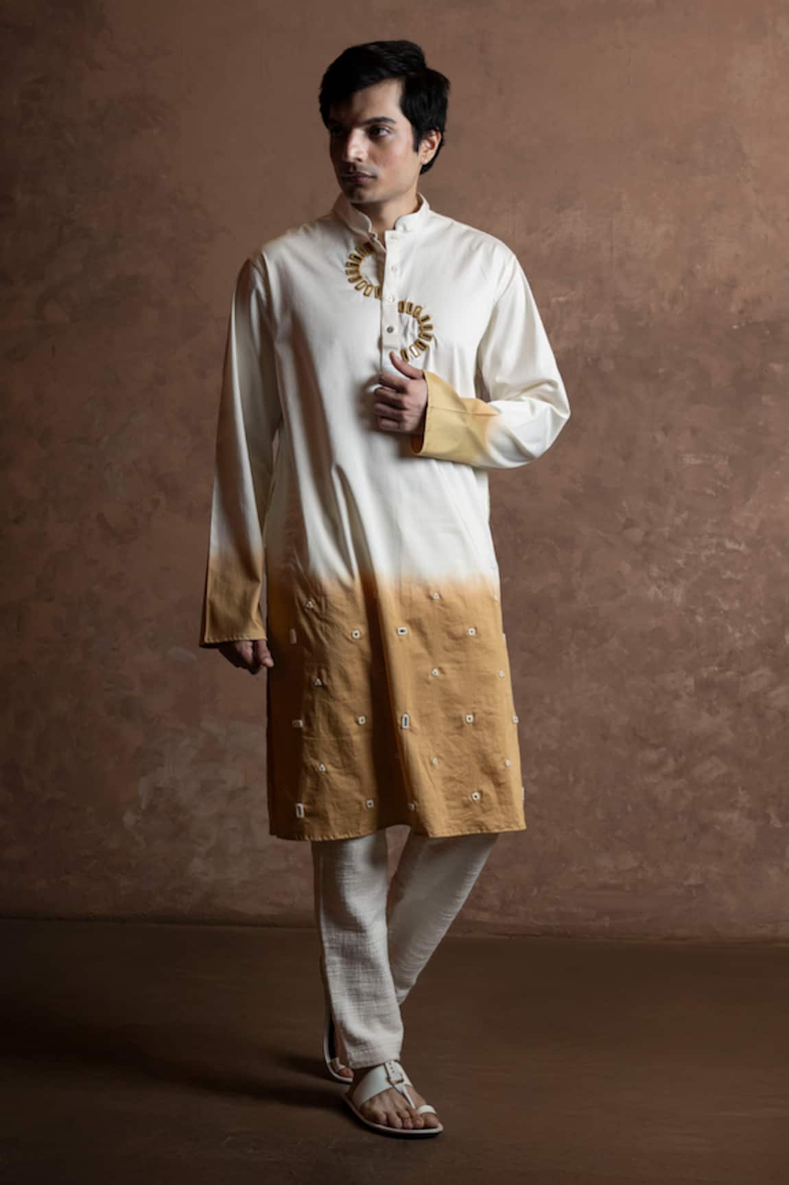 Vaani Beswal Ombre Mirror Work Kurta 