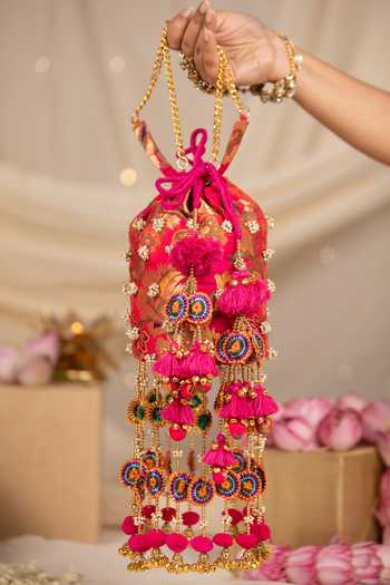 5elements Amisha Floral Embroidered Potli 