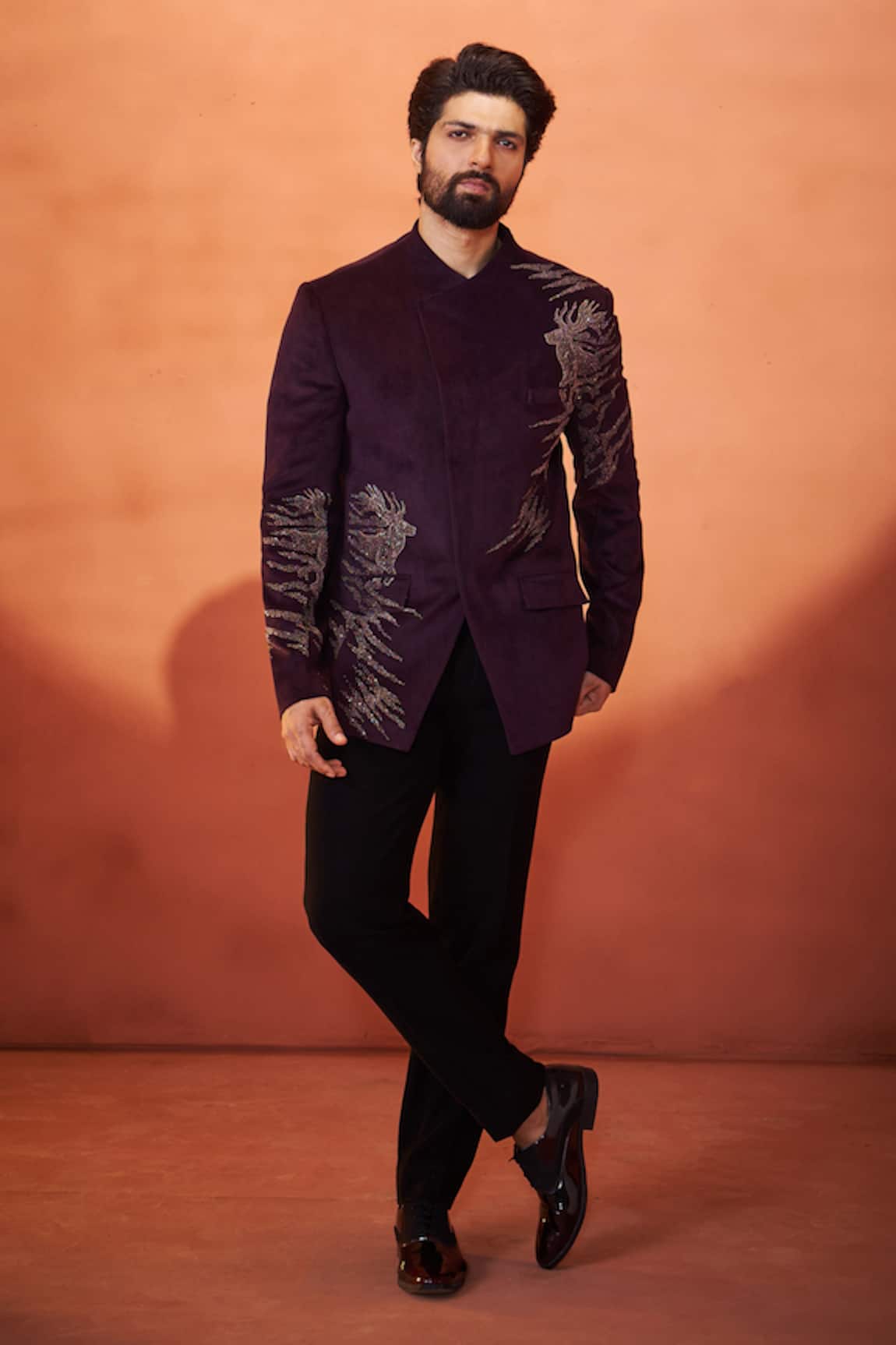 Millionaire Velvet Bandhgala & Trouser Set