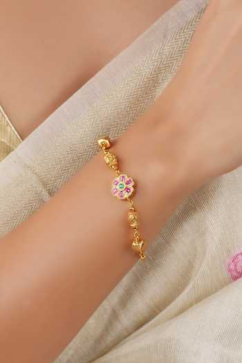 SMARS JEWELRY Stone Embellished Antique Bracelet 