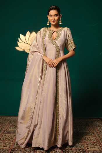 Niloufer By Aasif Ally Embroidered Anarkali With Dupatta