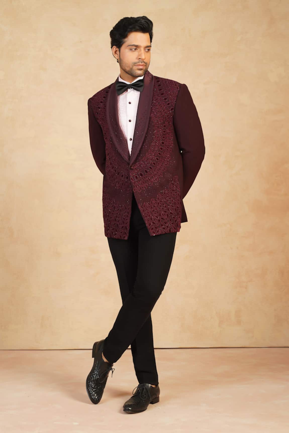 Millionaire Embroidered Suit Trouser Set